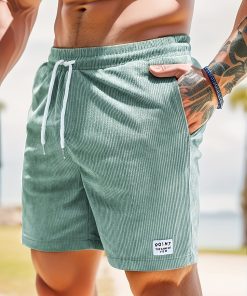 Men's Casual Slim Fit Drawstring Comfy Shorts With Pockets For Summer Beach